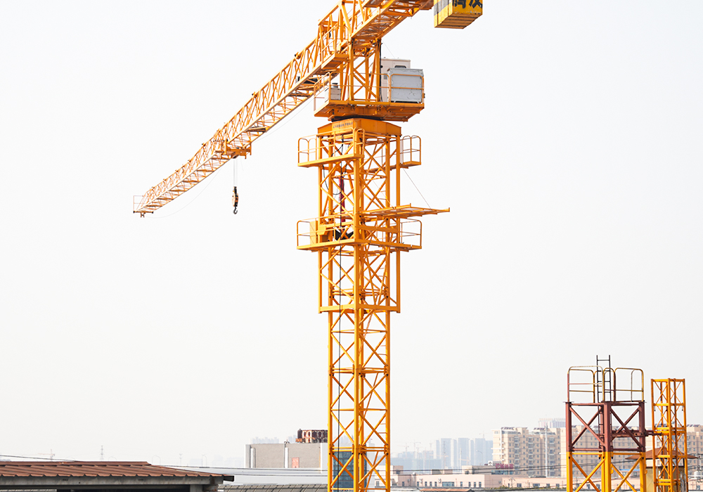 Qtp63 ((V) DCX) plana caput Turrim crane 6t Jib longitudinem 56m